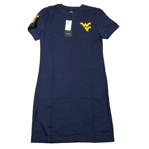 Pro Standard Womens M Blue West Virginia Mountaineers Football T-Shirt Dress NWT